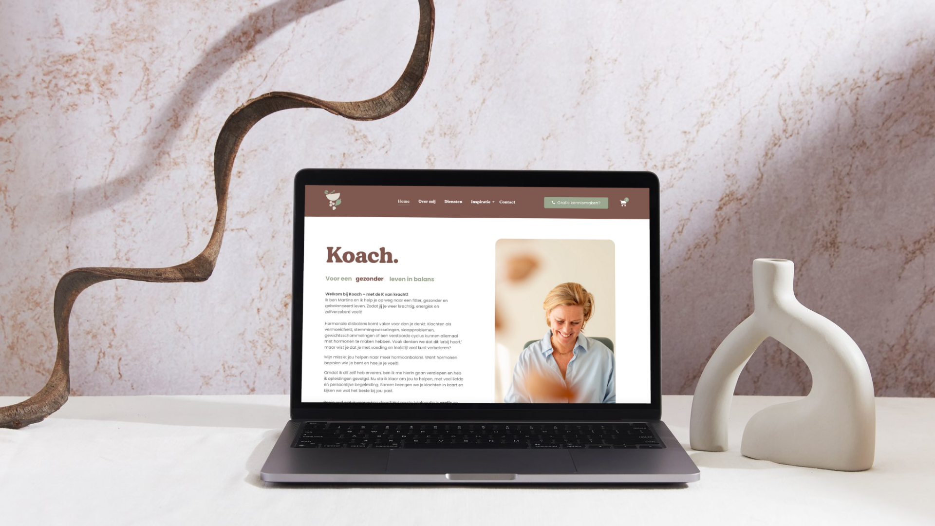 Website voor Koach Martine