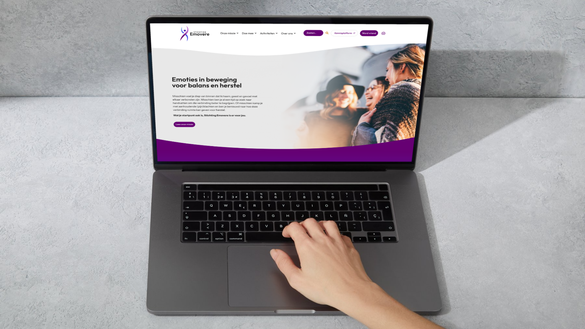 Website voor Stichting Emovere